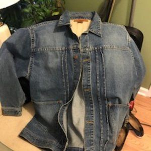 Men's 3xl jean jacket with buttons